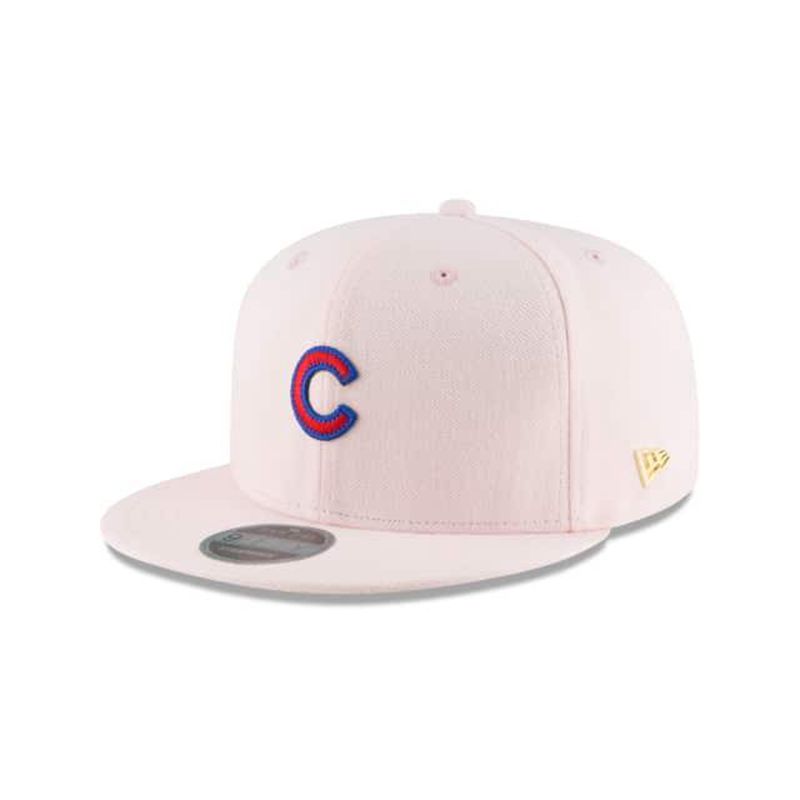 MLB Chicago Cubs Micro Stitch 9Fifty Snapback (DVE5496) - Pink New Era Caps